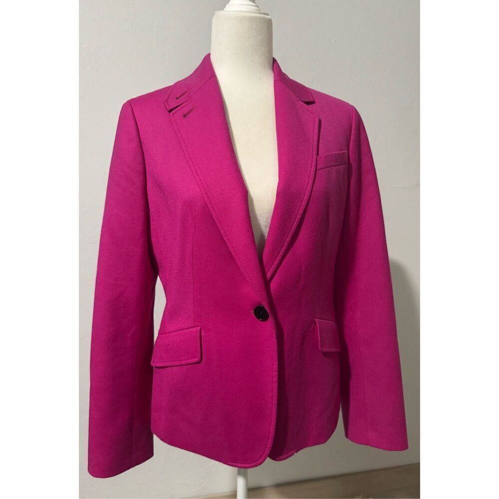 Talbots wool blend pink blazer 8